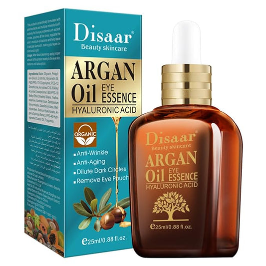 Argan Oil Eye Essence Hyaluronic Acid Anti-Wrinkle Anti-Aging Remove Eyes Pouch 25ml/0.88fl.oz