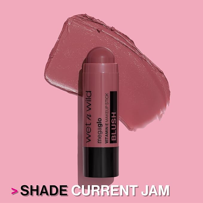wet n wild Mega Glo Makeup Stick, Buildable Color, Versatile Use, Cruelty-Free & Vegan - Dusty Pink