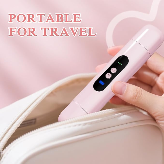 Bikini Trimmer for Women, 2-Speed Electric Razor for Pubic Hair Dual Head Shaver Women IPX7 Waterproof Rechargeable Lady Trimmer for Bikini Underarm Body Leg Face Pink