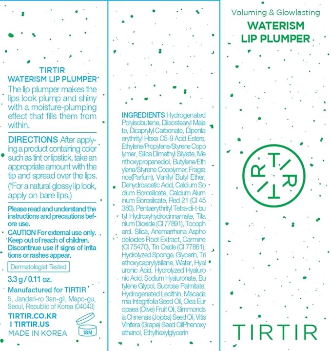 TIRTIR Waterism Glow Tint (Lip Plumper_Light Pink, 0.14 Fl Oz (Pack of 1))