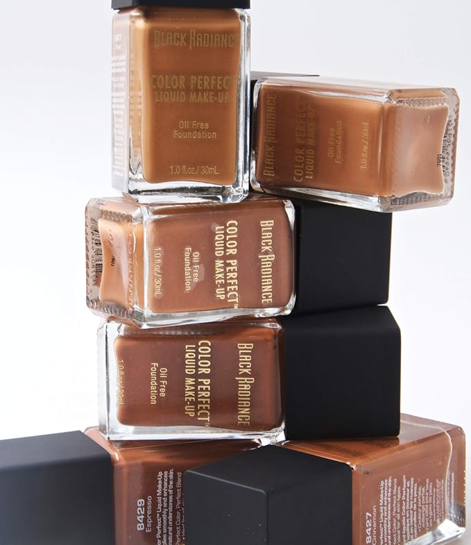 Black Radiance Color Perfect Liquid Full Coverage Foundation Makeup, Brownie, 1 Ounce (Pack of 3)