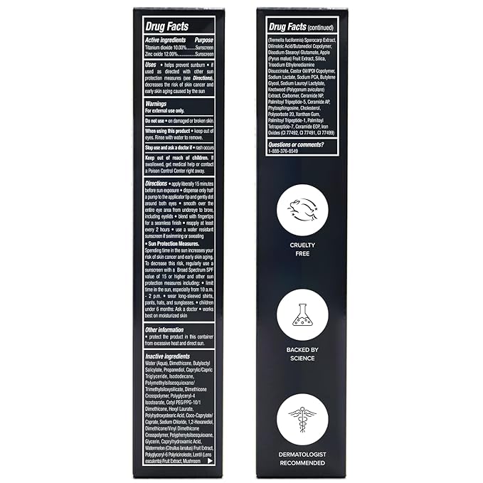 DRMTLGY Luminous Eye Corrector SPF 41, Under Eye Color Corrector for Dark Circles, Anti-Aging Tinted Eye Cream, Hydrating Eye Serum with Peach Undertone, Fair