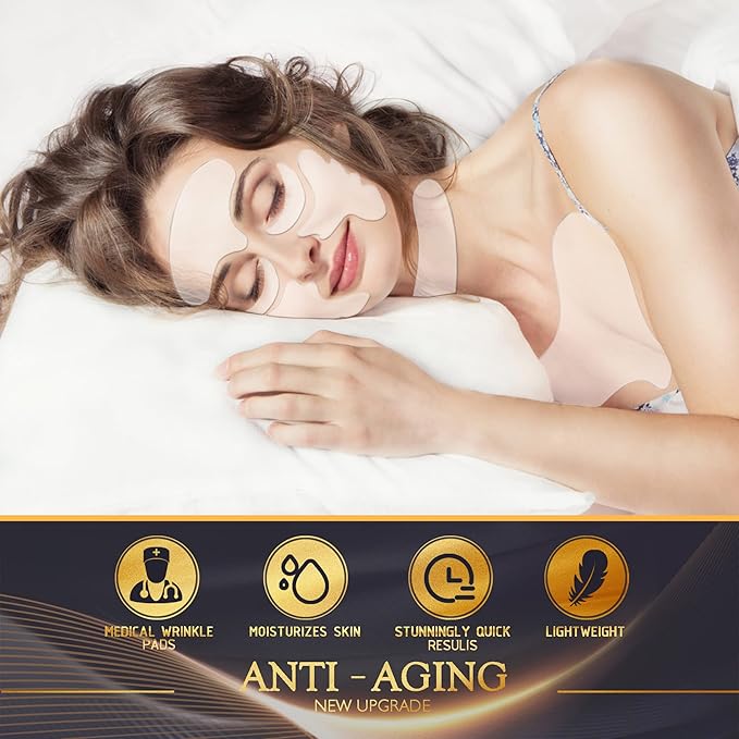 Neck Wrinkle Patches – Reusable Silicone Patches for Chest, Forehead, Under Eye, Neck, Nasolabial Folds – Anti Wrinkle Pads for Firming, Smoothing Fine Lines, Anti-Aging Skincare, 11 Pcs