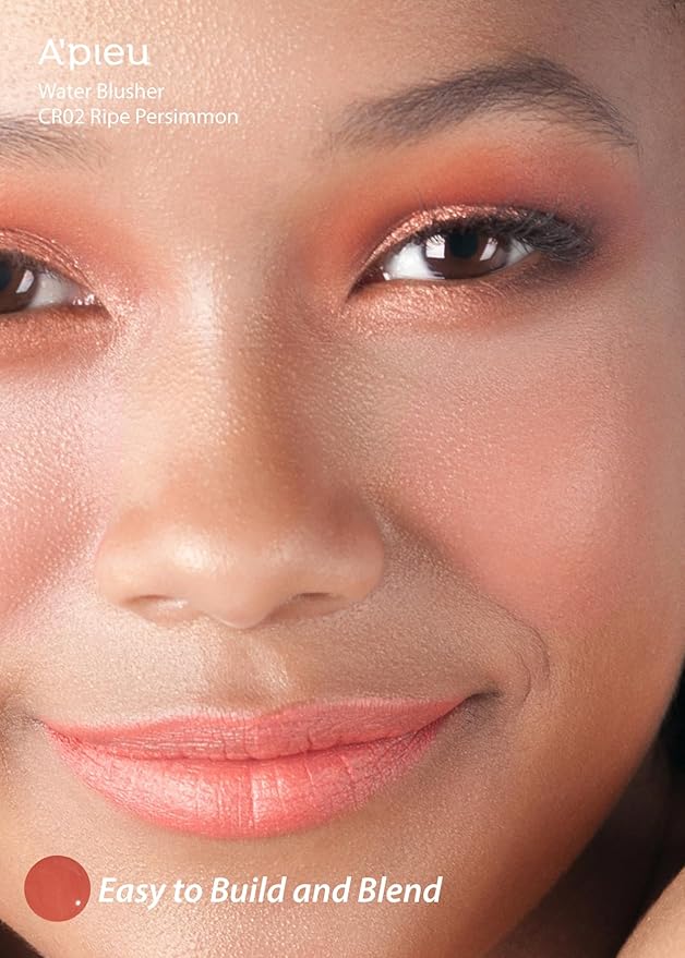 A'PIEU JUICY-PANG WATER BLUSHER (CR02 - Do You Like Persimmon?) Korean Liquid Blush For Cheeks K Beauty Makeup