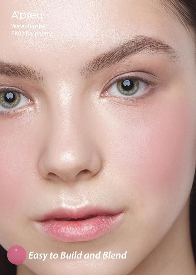 A'PIEU JUICY-PANG WATER BLUSHER (PK02 - Raspberry) Korean Liquid Blush For Cheeks K Beauty Makeup