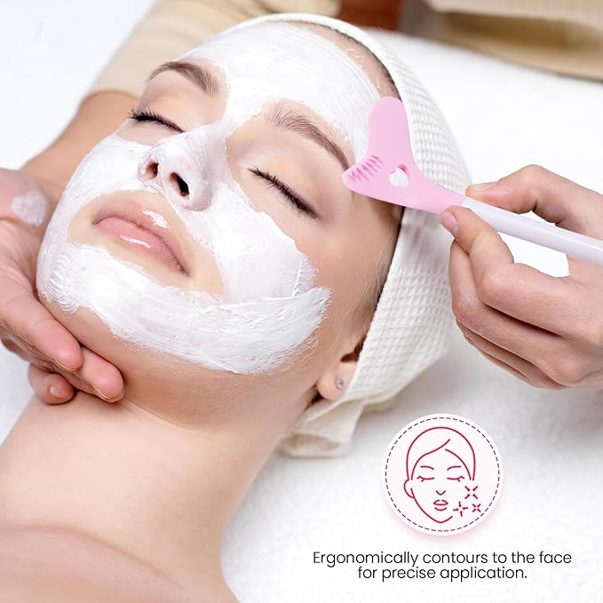 2 Packs Silicone Face Scrubber Exfoliator, Face Mask Brush Applicator, Facial Cleansing Brush, Pore Cleaning Brush, Pore Scrubber for Face