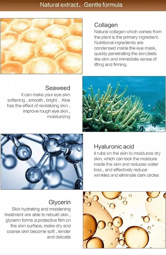 PURABEAUTY Advanced Eye Treatment Mask, Anti-Aging, Reduce Wrinkles and Fine Lines, Under Eye Treatment For Dark Circles, Under eye Mask For Puffiness- 60 PCs