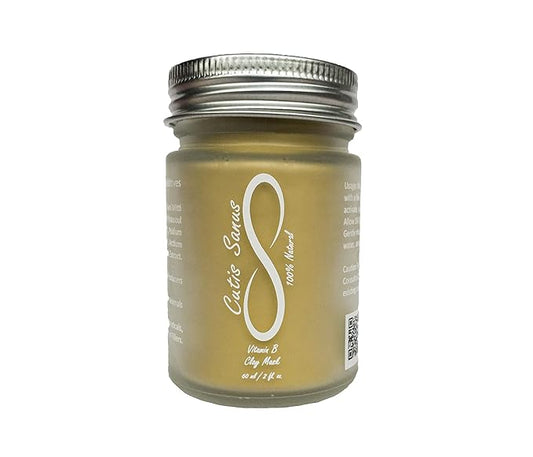 100% Natural Vitamin B Clay Exfoliating Face Mask 120g All Clay & No Water