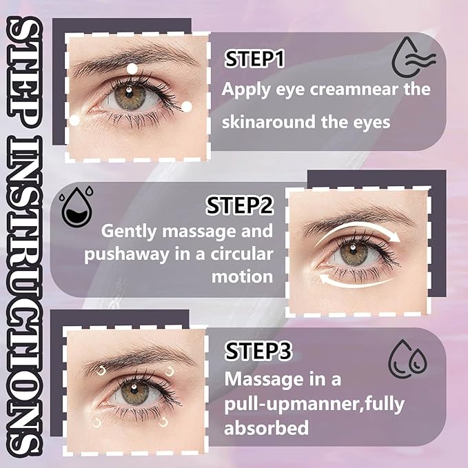 Moisturizer Retinol Eye Cream for Men & Women,Gentle Daily Face Retinol Cream,Long-lasting Day and Night Hydrating Eye Cream for Dark Circles,Puffiness and Bags Under Eyes