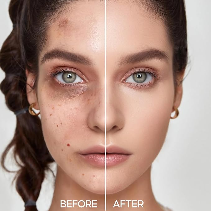 Hydrating Concealer - Full Coverage Matte Finish, 16H Long Lasting Corrects Dark Circles, Redness, Blemishes, 02 Nude