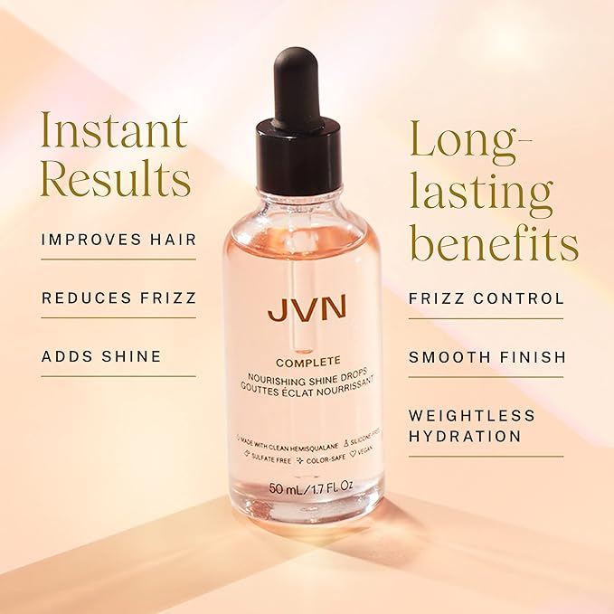 JVN Complete Nourishing Hair Oil Shine Drops 1.7 oz/ 50 mL