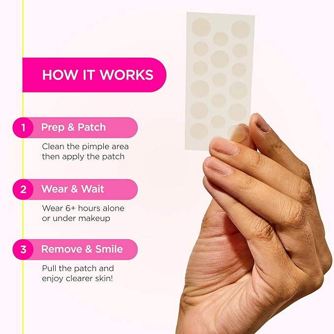 ZitSticka Pimple Patches for Face and Body, Goo Getter Hydrocolloid Patches to Cover Zits & Blemishes, Acne Patches or Zit Spot Stickers, Body Blemish Patch (108 Pack)