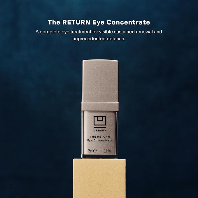 U Beauty The RETURN Eye Concentrate - Anti-Aging Eye Cream with Peptides and Antioxidants for Brighter and Tighter Under Eyes, Reduce Fine Lines, Puffiness & Dark Circles - 0.5 fl oz