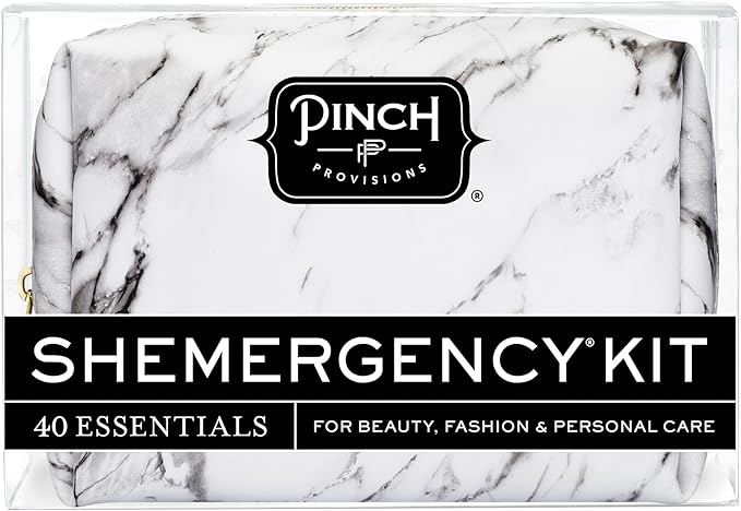 Pinch Provisions Shemergency Kit for Her, 40 Emergency Essential Items, Compact, Multi-Functional Pouch, Gift for Women, Birthday, Bachelorette Parties, and More!