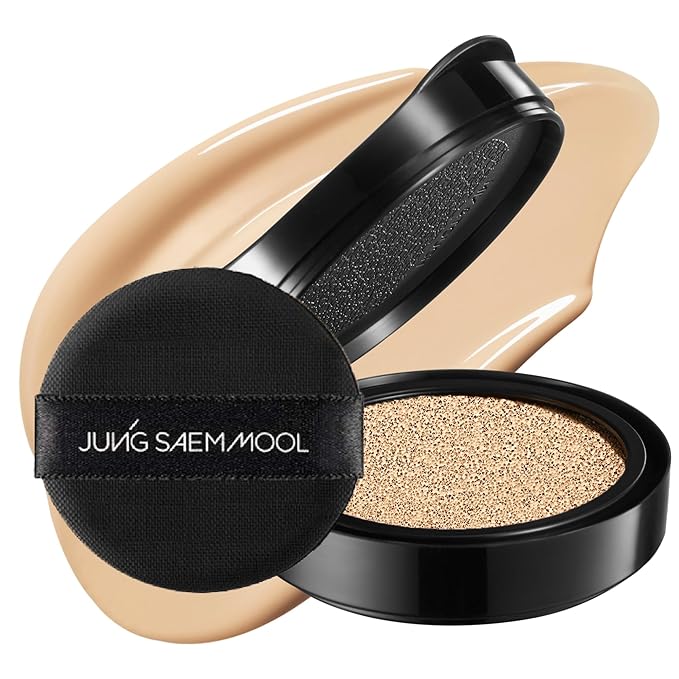 JUNG SAEM MOOL Essential Skin Nuder Cushion 21 Medium 0.49 Fl Oz (Refill Only, SPF 50 Broad Spectrum) | Natural Radiant Finish, Lightweight Hydration, Korean Cushion Foundation