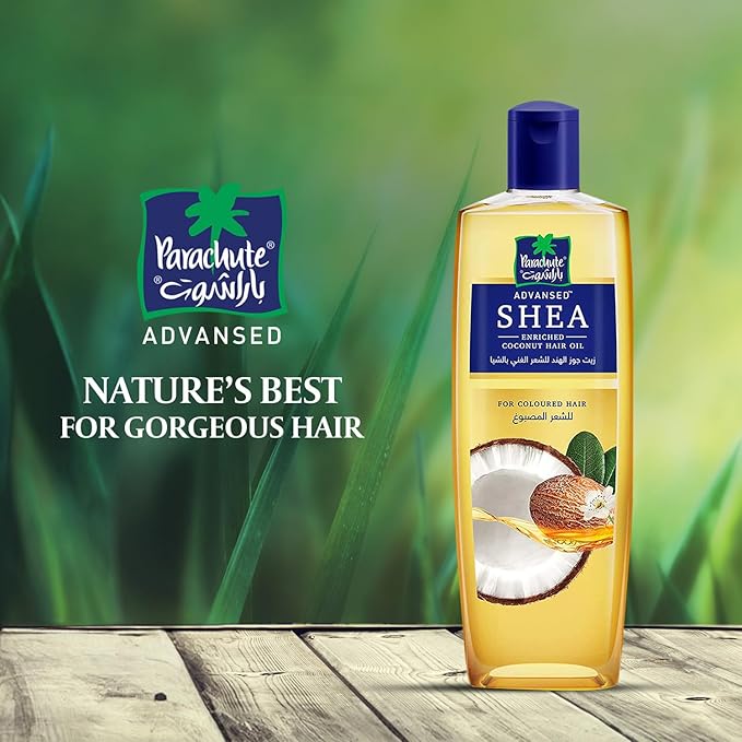 Parachute Advansed Shea Hair Oil| Moisturising Hair Oil |Nourishes Hair| For Frizz- Free, Soft & Shiny Hair| No Silicones & Parabens |6.7 fl.oz