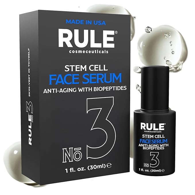 No.3 - Facial Serum with Biopeptides & Apple Stem Cells, Face Serums for Anti Aging, Peptide Serum as Skin Toner and Dark Spot Remover for Face, 30 mL