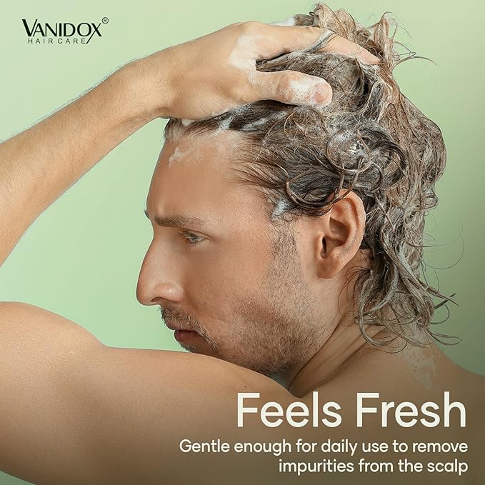 Tea Tree Oil Shampoo with Biotin, DHT Blockers, Itchy Scalp Relief, Supports Thicker-Looking Hair, Cleanses Dandruff & Buildup, For Men & Women, Made in USA, 16 fl oz