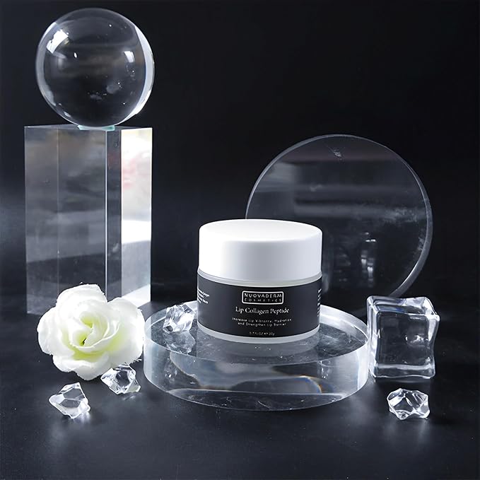 SLT Hydrating Lip Mask - Vegan Lip Collagen Sleeping Mask Soft and Supple Lips - Moisturizing Lip Balm with Peptide Complex for Lip Wrinkles Repair, Overnight Lip Treatment for Cracked Lips