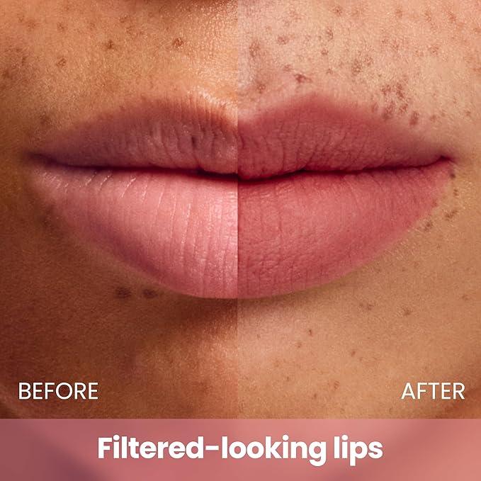 COLORGRAM NUDE BLUR TINT 13 BURNT MARRON | Soft Velvet Matte Liquid Lipstick & Cheek Tint | Lightweight Blurring Tint for a Smooth & Airbrushed Finish | Long-Lasting & Non-Sticky Formula