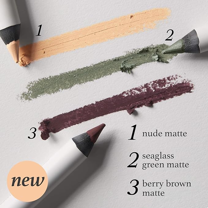 Julep When Pencil Met Gel Sharpenable Multi-Use Longwear Eyeliner Pencil - Seaglass Green Matte - Transfer-Proof - High Performance Liner