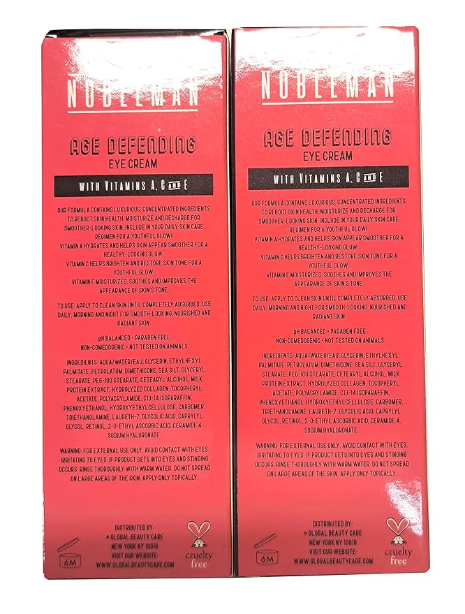 Age Defending Eye Cream - With Vitamins A. C, and E 0,5oz, 15ml (Set of 2 Pack)