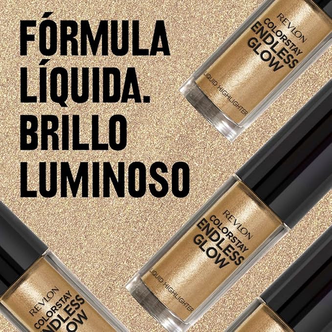 Revlon Colorstay Endless Glow Liquid Highlighter, Gold, 0.3 Ounce