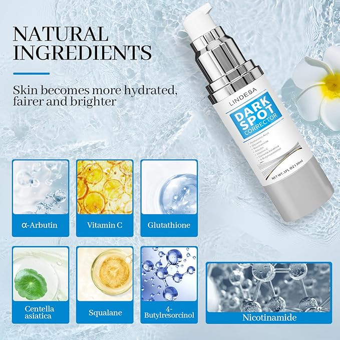 Dark Spot Remover for Face,Dark Spot Corrector, Dark Spot Serum for Sun Spots, Age Spots, Brown Spots,Acne Scars,Melasma Brown Spot -Advanced Formula with Niacinamide Retinol for Women (1.0 Fl Oz)