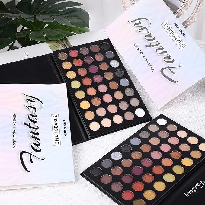 Professional Neutral Smokey Eyeshadow Makeup Palette, Matte Shimmer Metallic Black Grey Dark Goth Eye Shadows for Halloween, Pigmented Warm Smoky Naked Nude Rosy Gold Brown Pallet Daily Make Up Kit