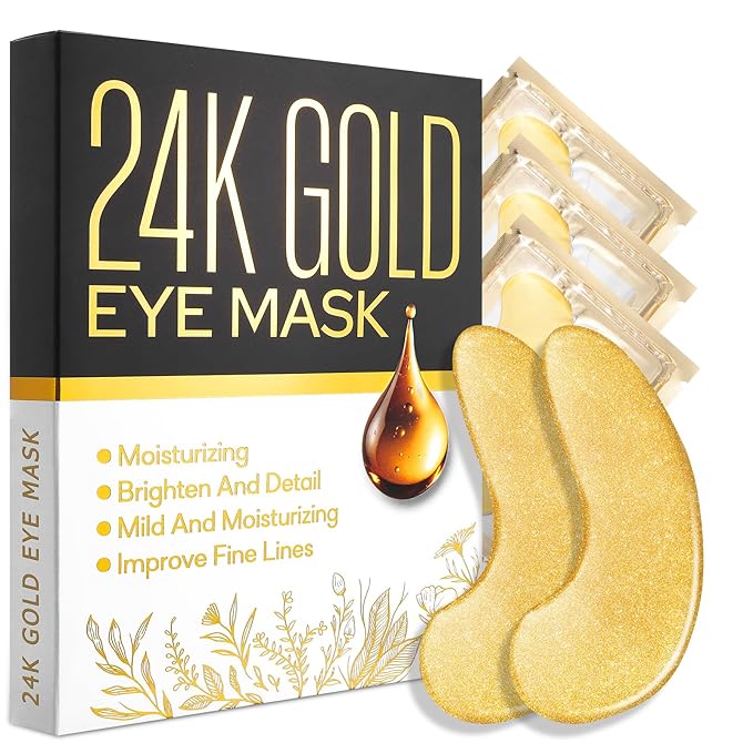 Under Eye Patches for Puffy Eyes and Dark Circles,24 Pcs Collagen Under Eye Mask Skin Care Products,Snail Mucin Eye Patches,Wrinkle Patches