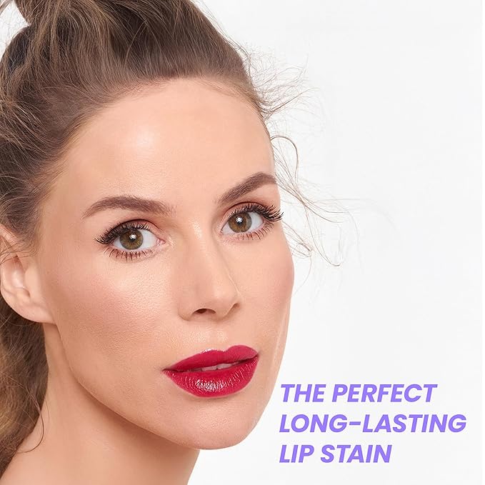 Wonderskin Wonder Blading All Day Lip Stain Peel Off Masque and Reveal Kit - Long Lasting, Waterproof Pink Lip Tint, Transfer Proof Natural Makeup Stain Kit (Darling)