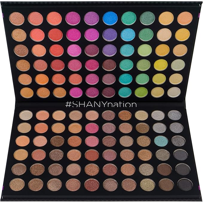 SHANY Ultimate Fusion - 120 Color Highly Pigmented Makeup Palette Long Lasting Blendable Natural Colors Eye shadow Palette Natural Nude and Neon Combination