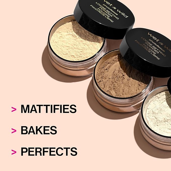 wet n wild Loose Setting Powder Photo Focus Loose Finishing Powder Off-White Translucent