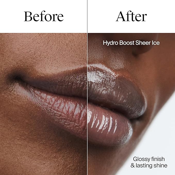 Neutrogena Hydro Boost Hyaluronic Acid, Unscented Lip Balm Leaves Lips Feeling Hydrated, Sheer Ice Nude Lip Balm with a Sweet Sugar Flavor, Fragrance Free, 0.5 oz (Pack of 2)