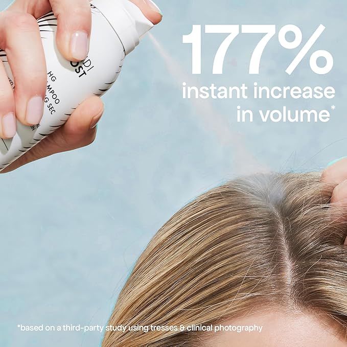 BONDIBOOST HG Dry Shampoo For Women & Men [3.95 oz] - Clinically Tested to Cleanse + Volumizes Hair, Refreshes + Protects & Strengthens Hair - Clean Formula with Rosemary - All Hair Types