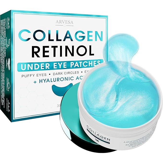 Under Eye Patches - Retinol & Collagen Infusion - Hyaluronic Acid for Hydration - Suitable for All Skin Types