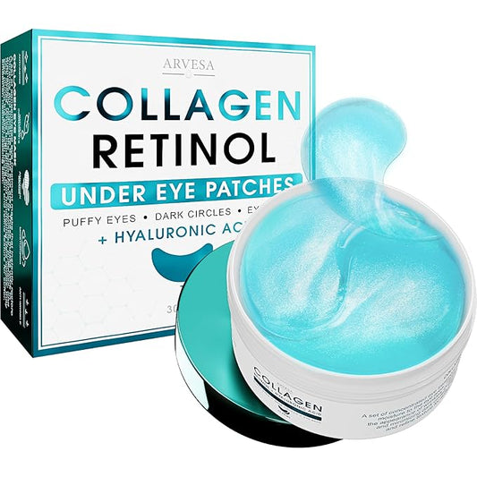 Under Eye Patches - Retinol & Collagen Infusion - Hyaluronic Acid for Hydration - Suitable for All Skin Types