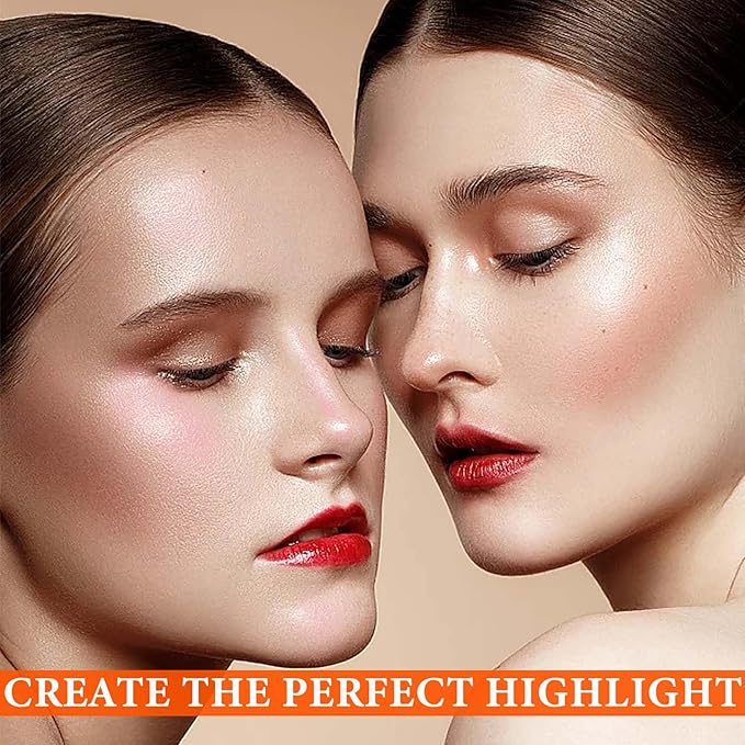 3 Pcs Polvo De Hadas,Fairy Hightlighter Stick Face Blusher Patting Polvo De Hadas Powder Highlighter Makeup,Natural Body Brightens Three-dimensional Body Glitter Stick