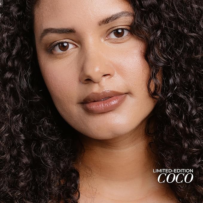 FITGLOW Beauty Lip Colour Serum | Hydrating Lip Gloss | Plumping Anti-Aging Lip Treatment | Natural Shine with Pomegranate Sterols & Collagen | Buildable Color for Dry Chapped Lips | Coco - 10g