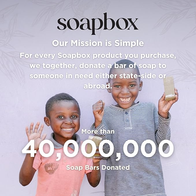 Soapbox Biotin & Superfruit Shampoo & Conditioner Set with Vegan Collagen, Aloe and Shea Butter, Harsh Sulfate Free, Paraben & Silicone Free, 1 Liter Each (Pack of 2)