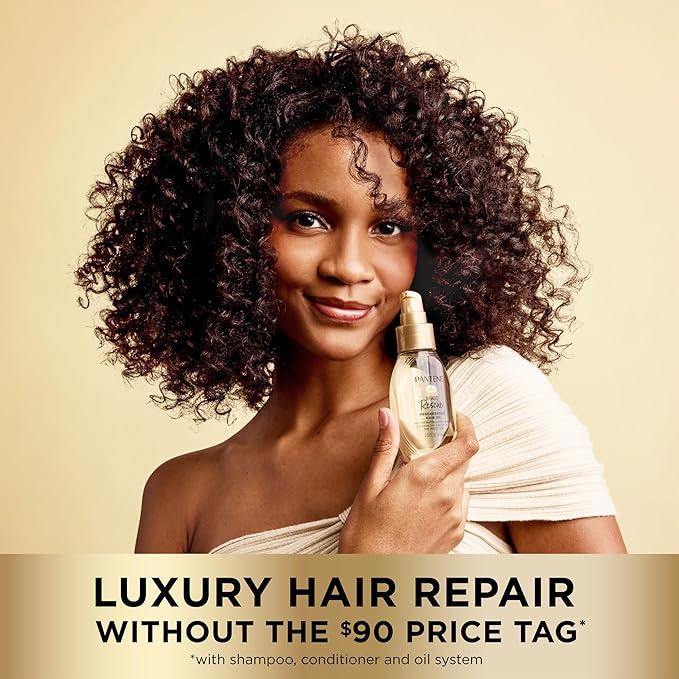 Pantene Miracle Rescue Regenerative Hair Oil - 2.0 FL Oz - Deep Repair Treatment for Dry & Damaged Hair