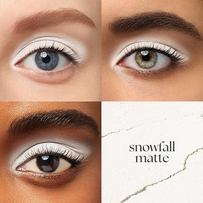 Julep Eyeshadow 101 Cream-to-Powder Waterproof Shadow Stick – Snowfall Matte – Long-Lasting, Crease-Proof, White Matte Cream Eyeshadow with Built-in Smudger