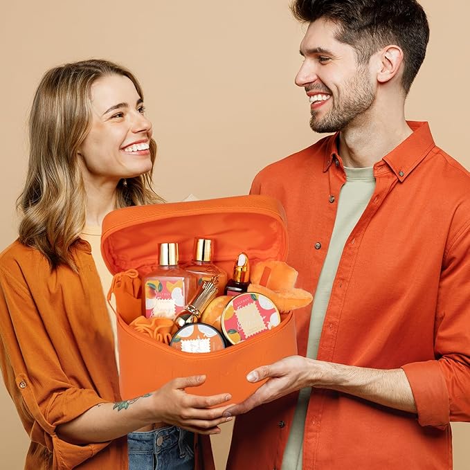 Mother's Day Gift for Mom - Luxury 20-Piece Tropical Spa Gift Set for Women, Bath & Body Care Kit with Shower Gel, Makeup Bag | Christmas, Valentine's, Birthday, Relaxation Gift for All Occasions