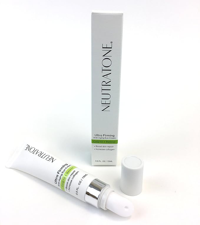 Ultra Firming Eye Cream for dark circles with Retinol & CoQ10 best for Anti-aging and puffiness Ceramic Tip Applicator 0.5 FL OZ