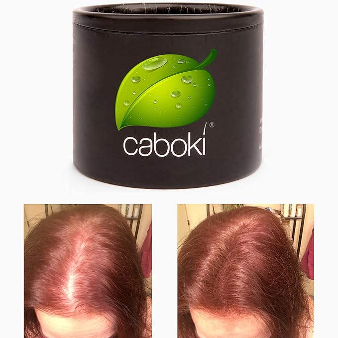 Caboki Sample Size - Get 10X Fuller Hair, Eliminate Bald Spot Instantly. All-Natural, Plant-Based Hair Fibers for Thinning Hair. Light Auburn (red/ginger hair)