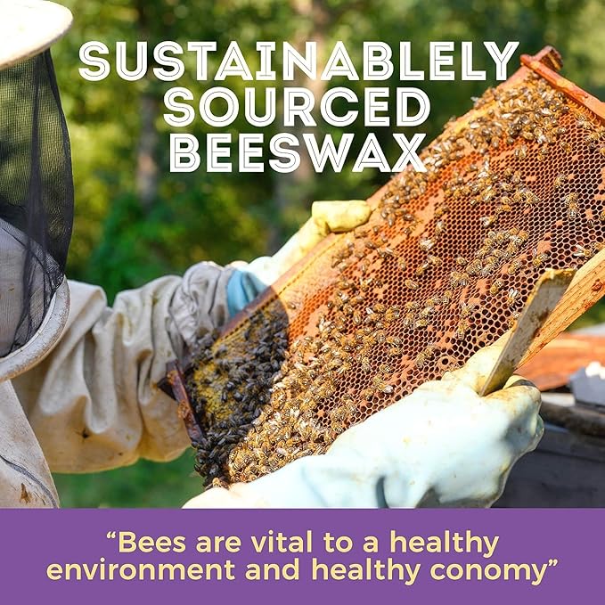 Trifecta Living Co.'s Beeswax Pellets 25LB - 100% Pure Bees Wax Perfect for DIY Candles, Skincare, and More! Discover The Creative Possibilities with Our Versatile (Pure White, 25 LB)