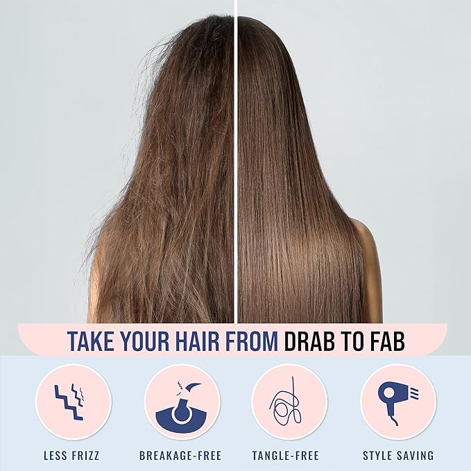 Blissy Silk Pillowcase - 100% Pure Mulberry Silk - 22 Momme 6A High-Grade Fibers - Silk Pillow Cover for Hair & Skin - Regular, Queen & King (Ash Blue, Queen)