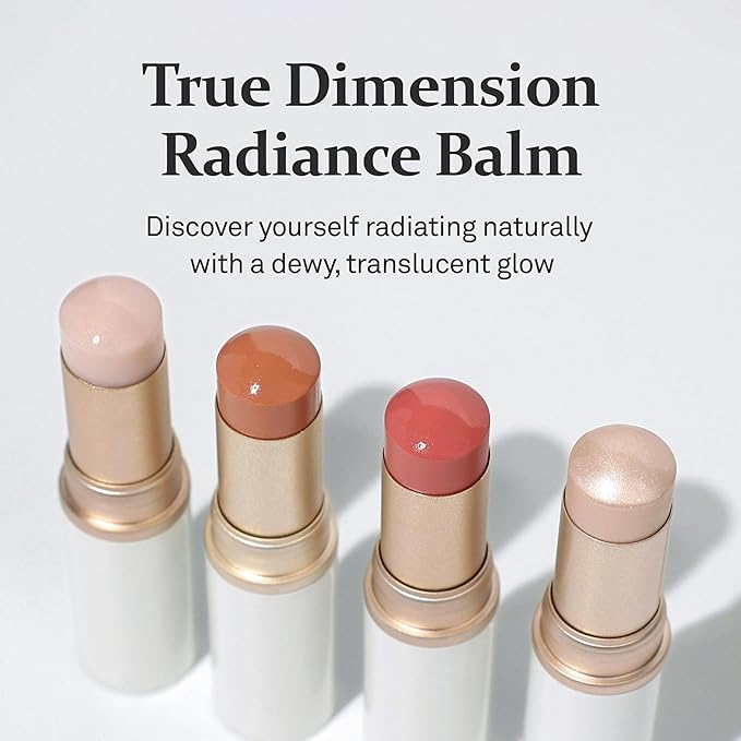 hince True Dimension Radiance Balm 10g - Natural Shimmer Glow Face Highlighter Stick Glow Balm Korean Blush Transparent Color Skin Tone Slim Fitting Texture, Multi Makeup Stick (1, LIGHT, LT001)
