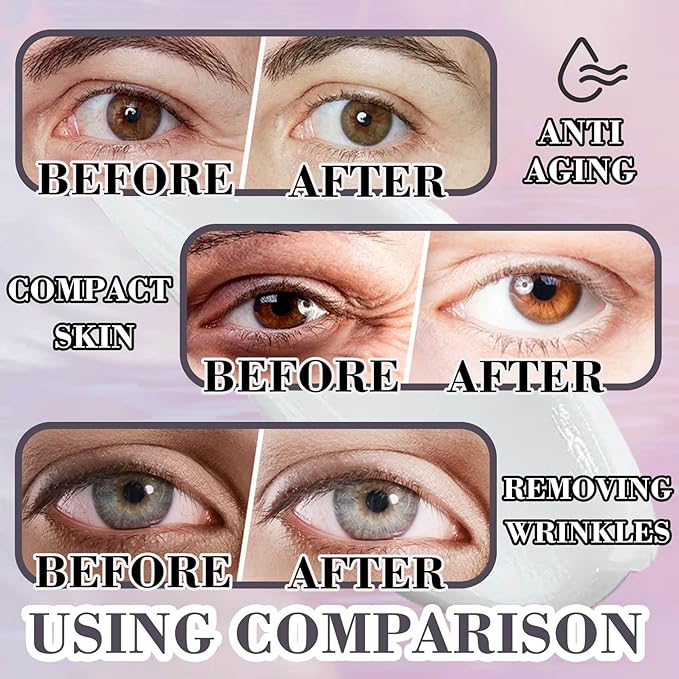 Moisturizer Retinol Eye Cream for Men & Women,Gentle Daily Face Retinol Cream,Long-lasting Day and Night Hydrating Eye Cream for Dark Circles,Puffiness and Bags Under Eyes