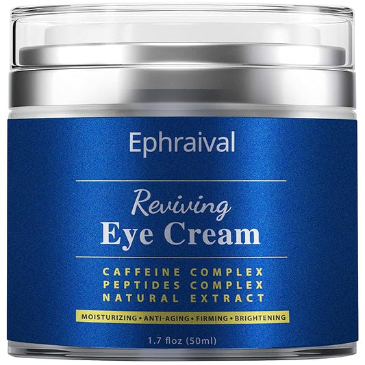 Men's Eye Cream, Eye Cream for Dark Circles and Puffiness, Anti-aging Caffeine Eye Cream for Men, Brightens, Reduces Puffiness, Dark Circles, and Fine Lines, Eye Treatment for Men Women